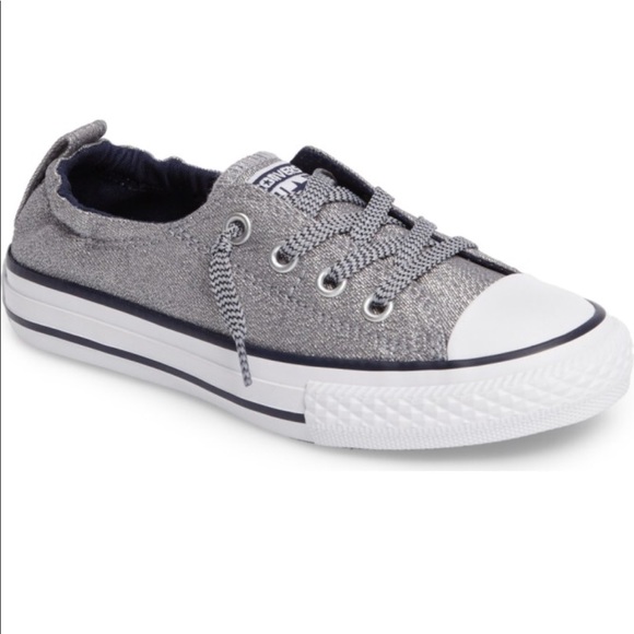 silver converse ladies